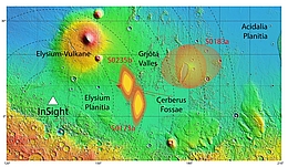NASA/USGS/MOLA; DLR (nach Giardini et al., 2020)