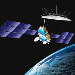 Eutelsat W2A über der Erde - Illustration. (Bild: Thales Alenia Space)