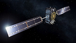 Galileo-Satellit im Weltraum - Illustration
(Bild: ESA / P. Carril)