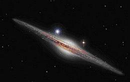 Kein UFO: So"sieht" XMM-Newton eine Galaxie (Künstler. Darstellung)
