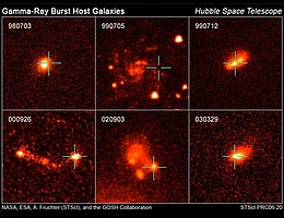 Mit solchen Bildern von Hubble arbeite Fruchtler um Gammastrahlenausstöße und ihre Ursachen zu erforschen.
(Bild: NASA, ESA, Andrew Fruchter (STScI))
