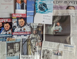 Publikationen zum Raumflug Sigmund Jähns und der deutschen bemannten Raumfahrt (Bild: A. Weise)