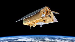 Sentinel-6-Satellit über der Erde - Künstlerische Darstellung
(Bild: ESA)