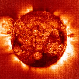 Die Sonne ist der Hauptverursacher von Weltraumwetter (Bild: ESA/NASA)