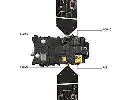 Der ExoMars TGO und einige Instrumente
(Bild: ESA)