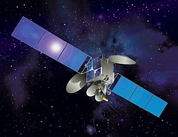 Asiasat 5 im All - Illustration
(Bild: Space Systems/Loral (SS/L))