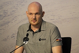 Alexander Gerst am 22. Dezember 2018 (Bild: A. Weise)