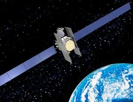 Spaceway 1 über der Erde - Illustration
(Bild: Boeing)