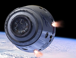 Dragon-Raumschiff im All - Impression (Bild: SpaceX)