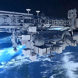 Illustration der Nutzlastplattform Bartolomeo. (Bild: Airbus)