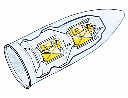 Raketenkopf mit Doppelstarteinrichtung - Illustration
(Bild: ESA)