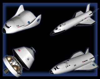 Mögliche Ansichten des Orbital Space Plane der NASA. (Bild: NASA)