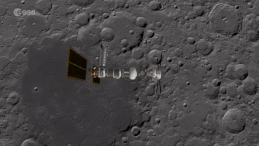 Lunar Gateway im Mondorbit. (Animation: ESA)