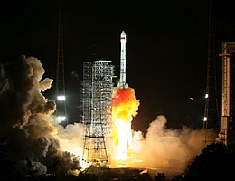 Start von VeneSat 1 am 29. Oktober 2008.
(Bild: ABAE)