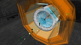 Elektronen und Positronen werden im Belle II-Detektor zur Kollision gebracht. (Bild: Belle II)