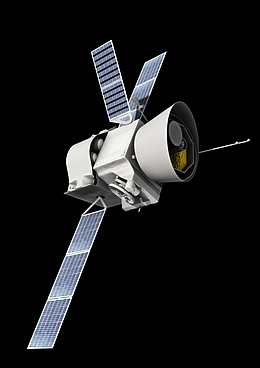 Künstlerische Darstellung von BepiColombo
(Bild: EADS Astrium)