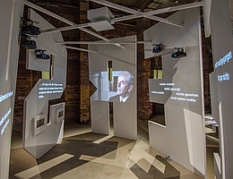 Blick in die Ausstellung „Albert Speer in der Bundesrepublik. Vom Umgang mit deutscher Vergangenheit".
(Bild: HTM Peenemünde)