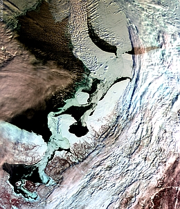 Archangel, Nord-Russland, 13. März 2003
(Foto: ESA)