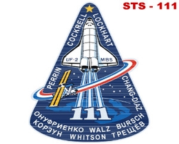 Missionslogo STS-111. (Grafik: NASA)