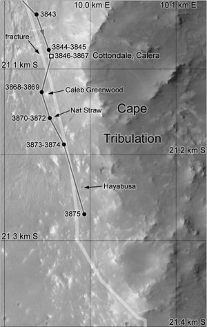 NASA, JPL-Caltech, University of Arizona, Phil Stooke (UMSF-Forum)