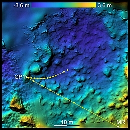 JAXA/U Tokyo/Kochi U/Rikkyo U/Nagoya U/ Chiba Inst Tech/Meiji U/U Aizu/AIST; DLR (digitales Geländemodell).