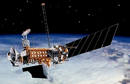 DMSP Block-5D3-Satellit im All - Illustration
(Bild: USAF)
