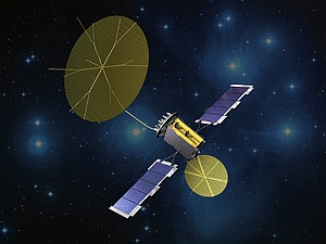 MUOS-Raumfahrzeug im All - Illustration
(Bild: Lockheed Martin)