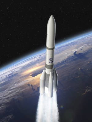 Ariane 64, aktuelles Design mit Durchmesser der Ariane 5
(Bild: ESA)