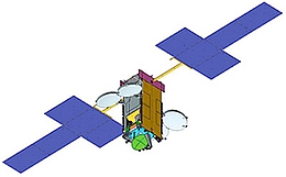 GSAT 11 in Arbeitskonfiguration - Illustration
(Bild: ISRO)