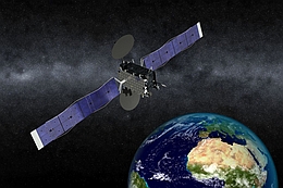 EUTELSAT 5 West B über der Erde - Illustration (Bild: Orbital ATK)