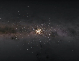 Panoramaaufnahme des nahegelegenen Sternhaufen Alpha Persei und dessen Corona