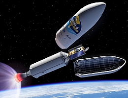 Aussetzen des Sentinel-Satelliten im All - Illustration (Bild: ESA /P. Carril)