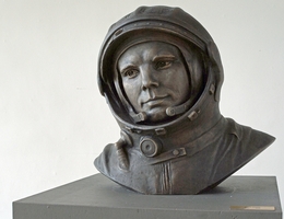 Büste Juri Gagarins im EAC 2013. (Bild: Thomas Weyrauch)