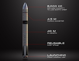 RocketLab Neutron mit Grunddaten - Illustration. (Bild: RocketLab)