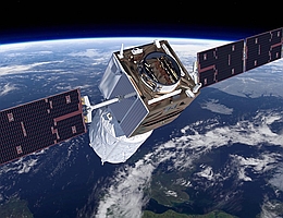 Aeolus ist die erste Weltraummission, die Wind-Profile auf globaler Ebene erfasst. (Grafik: ESA/ATG medialab)