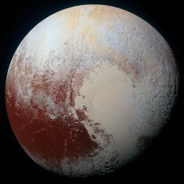 Ansicht von Pluto, die die NASA-Raumsonde New Horizons am 14. Juli 2015 aufgenommen hat. (Bild: NASA/Johns Hopkins University Applied Physics Laboratory/Southwest Research Institute)