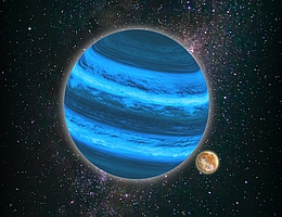 Auf Monden freischwebender Planeten kann flüssiges Wasser existieren. (Bild: Tommaso Grassi/LMU)