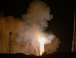 Raketenstart in Baikonur mit Sojus MS-24. (Bild: NASA)
