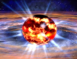 Neutronenstern - künstlerische Darstellung. (Bild: NASA/Dana Berry)