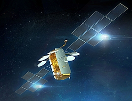 EUTELSAT 36D im All - Illustration. (Bild: Airbus)
