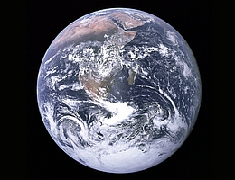 Blick auf die Erde während der bemenschten Mondmission Apollo 17. (Bild: NASA)