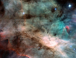 Omeganebel alias Schwanennebel, M17, NGC 6618. (Bild: NASA/ESA-ACS Science Team)