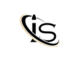 Logo Impulso.Space: Schwarze Buchstaben "is" auf weißem Grund, das kleine "i" in stilisierter Form einer Rakete, darum angeordnet ein angedeuteter schräg liegender Kreis bzw. Orbit (hinter dem "s" nicht komplett geschlossen) aus einem breiten (innen) und einem schmalen (außen) schwarzen Ring bzw. Streifen (Grafik: Impulso.Space)