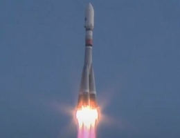 Sojus-2.1a-Start mit Kondor-FKA. (Bild: Roskosmos)