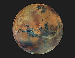 Der Mars in Farbe. (Bild: ESA/DLR/FU Berlin/G. Michael)