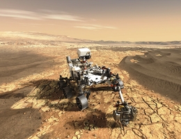 Perseverance mit MEDA und HGAS (Bild: NASA / JPL Caltech)