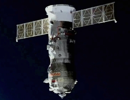 Progress-MS 19 unmittelbar nach dem Abdocken von der ISS. (Bild: NASA)