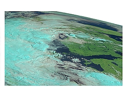 Sturmtief Hans über Skandinavien – Flexible Combined Imager (FCI) an Bord von MTG-I1 – 07.08.2023 um 08.00 Uhr UTC. (Daten nicht zur praktischen Verwendung / Quelle: Eumetsat)