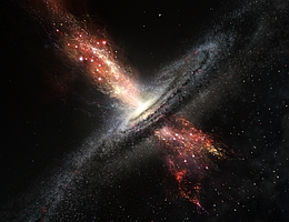 Bisher gab es von Galaktischen Winden im fernen Kosmos lediglich künstlerische Darstellungen. (Bild: ESO/M. Kornmesser)