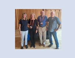 v.l.: Kirsten Müller, Julie Payette, Mark Polansky, Ingo Muntenaar.